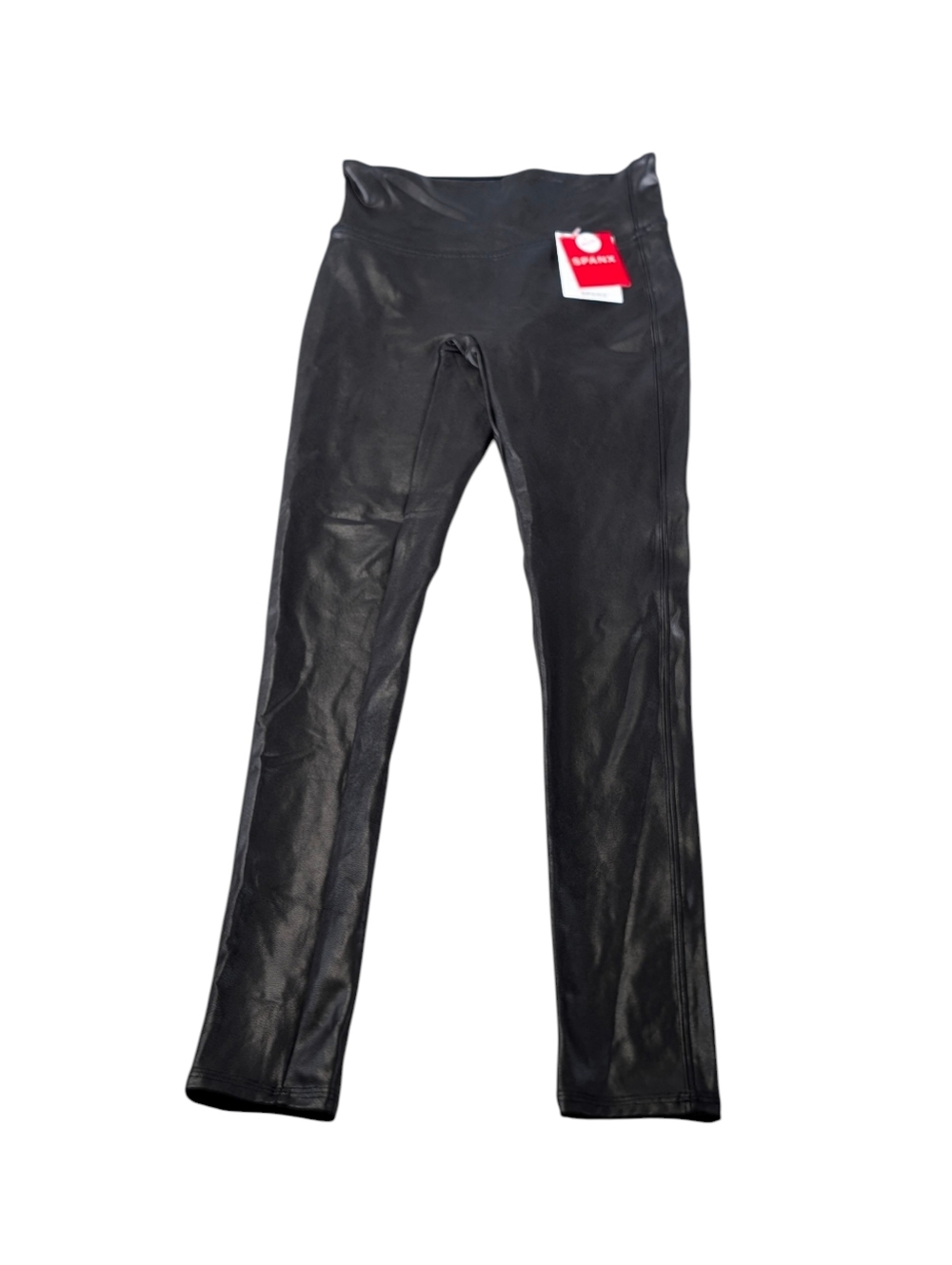 Spanx Black Faux Leather Leggings Size XSP Petite